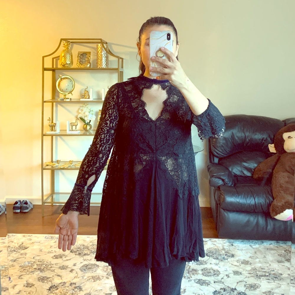 Free People lace top